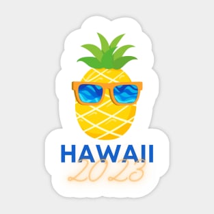 2023 Hawaii Vacation Pineapple Sticker